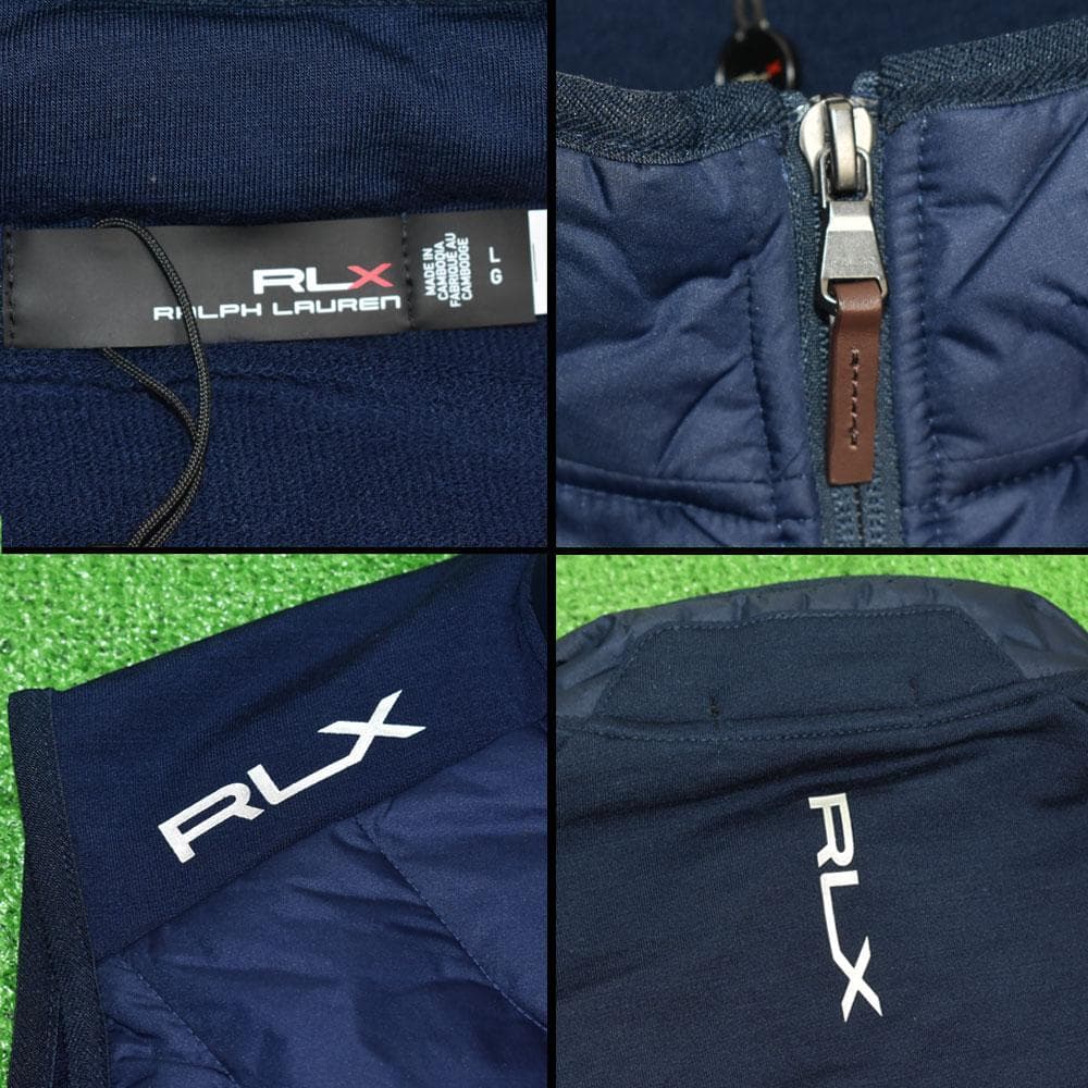 RLX/ラルフローレン ゴルフ 防風ベスト【ネイビー/Ｌ】新品！