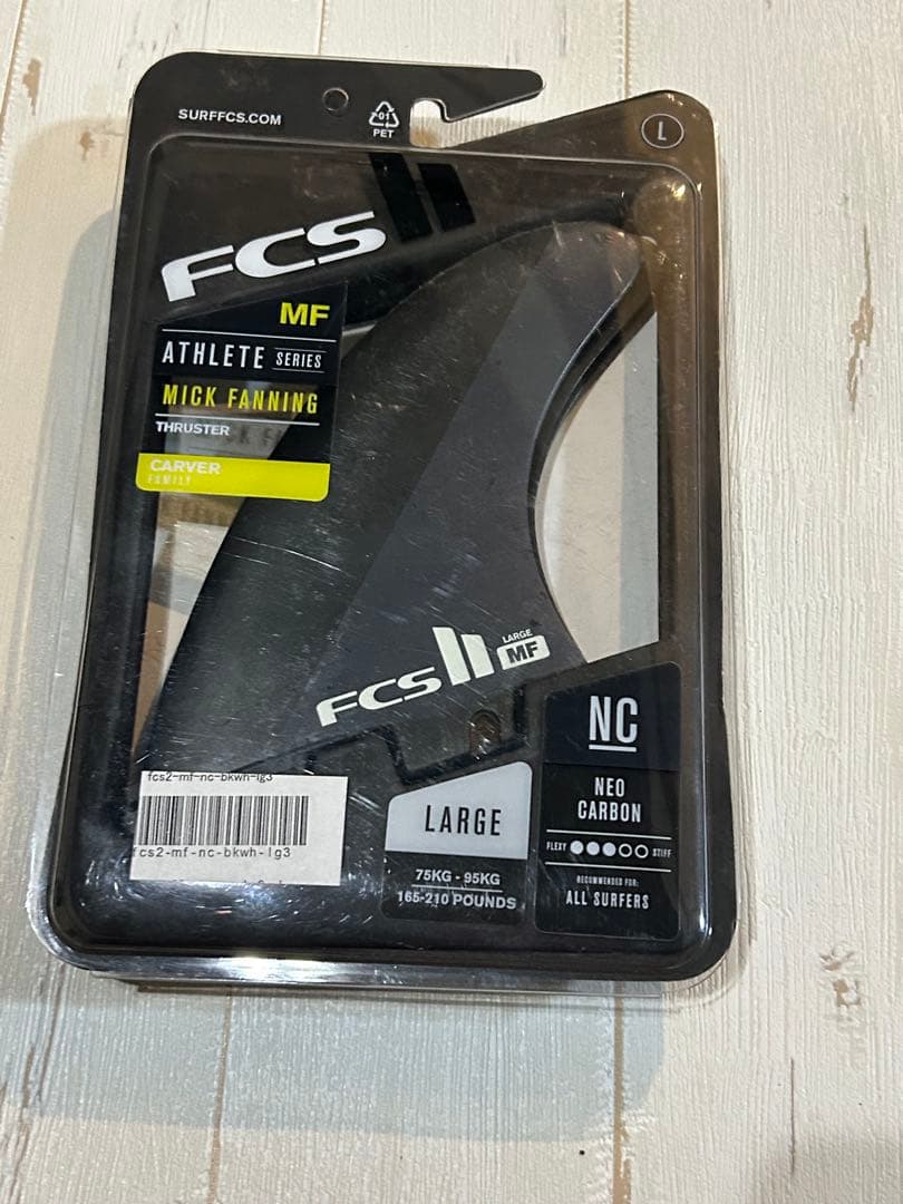 fcsミックファニングフィンLサイズ　ネオカーボン　 MFフィン