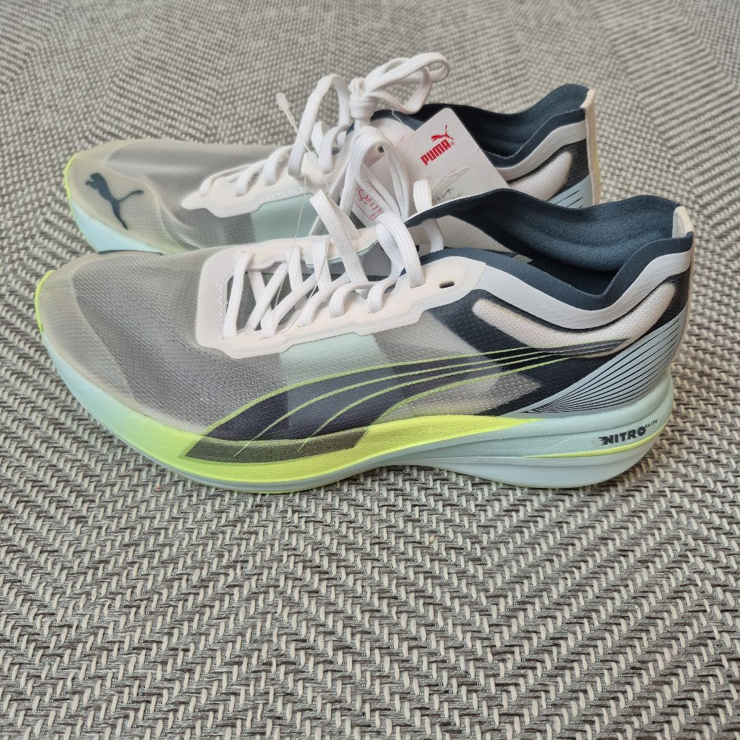 Puma Nitro ランニングシューズ グレー/ホワイト/イエロー