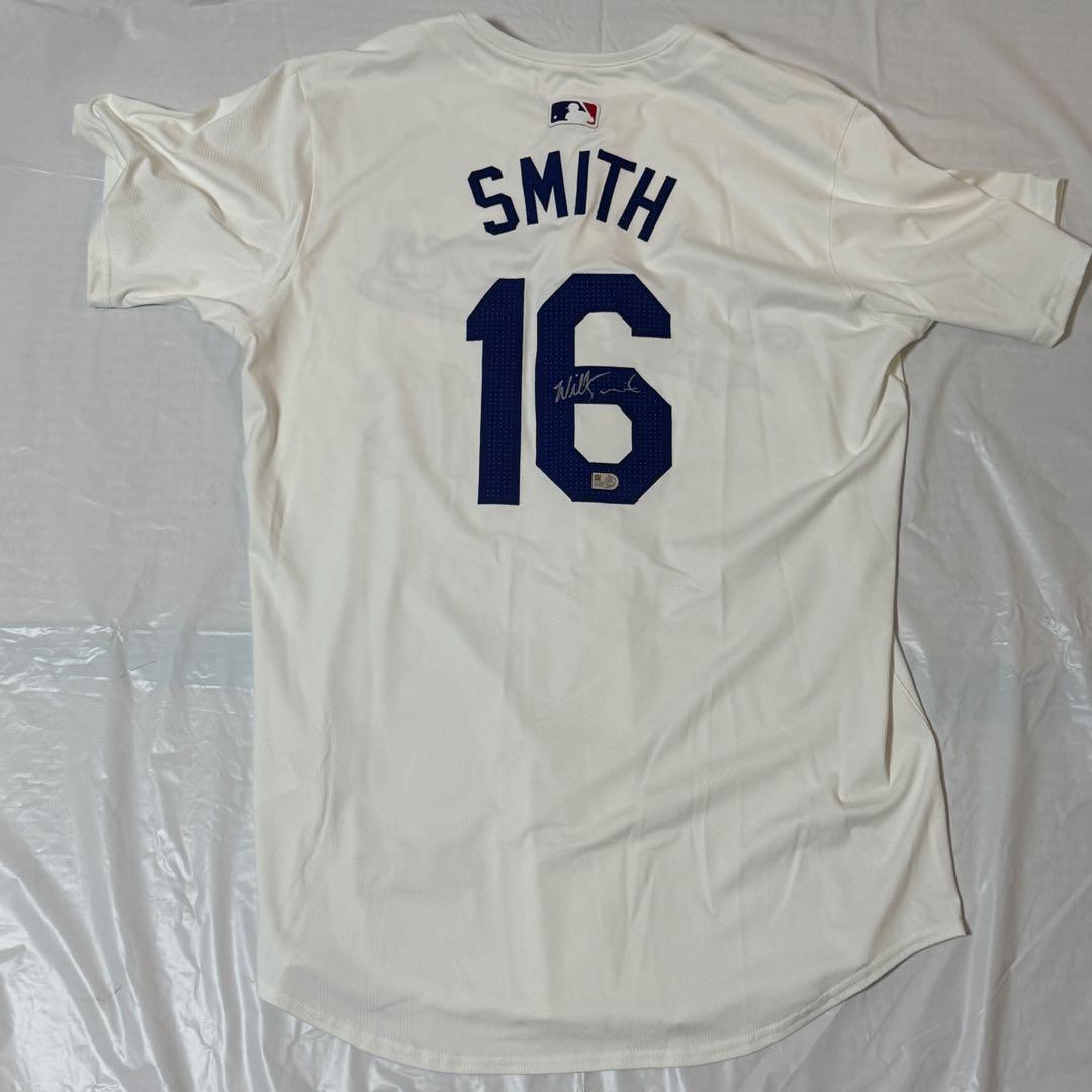 正規品！ ドジャース スミス 直筆サイン 支給品 ユニフォーム 大谷翔平
