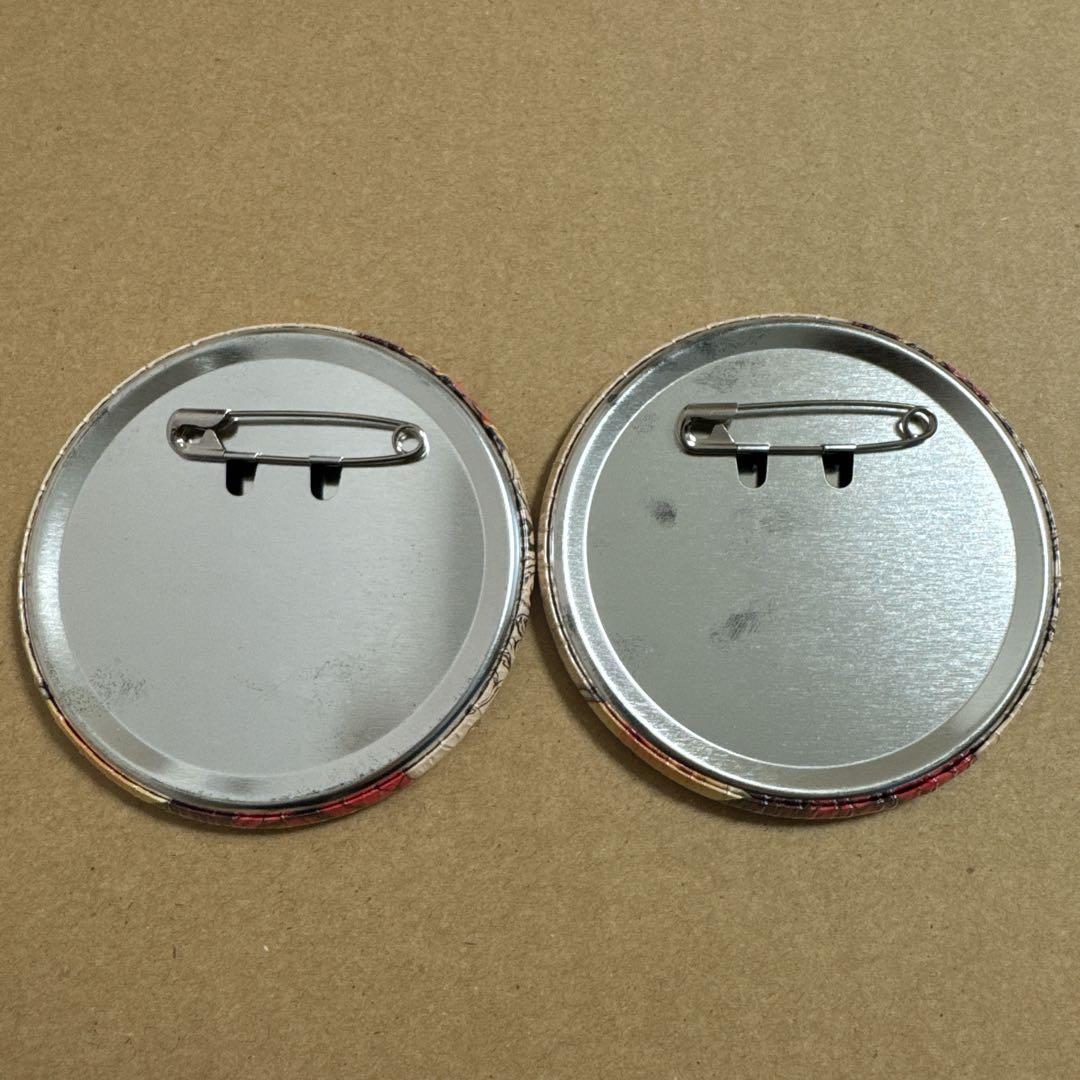 ワンピース 輩 YAKARA 缶バッジ RED ルフィ 2個セット