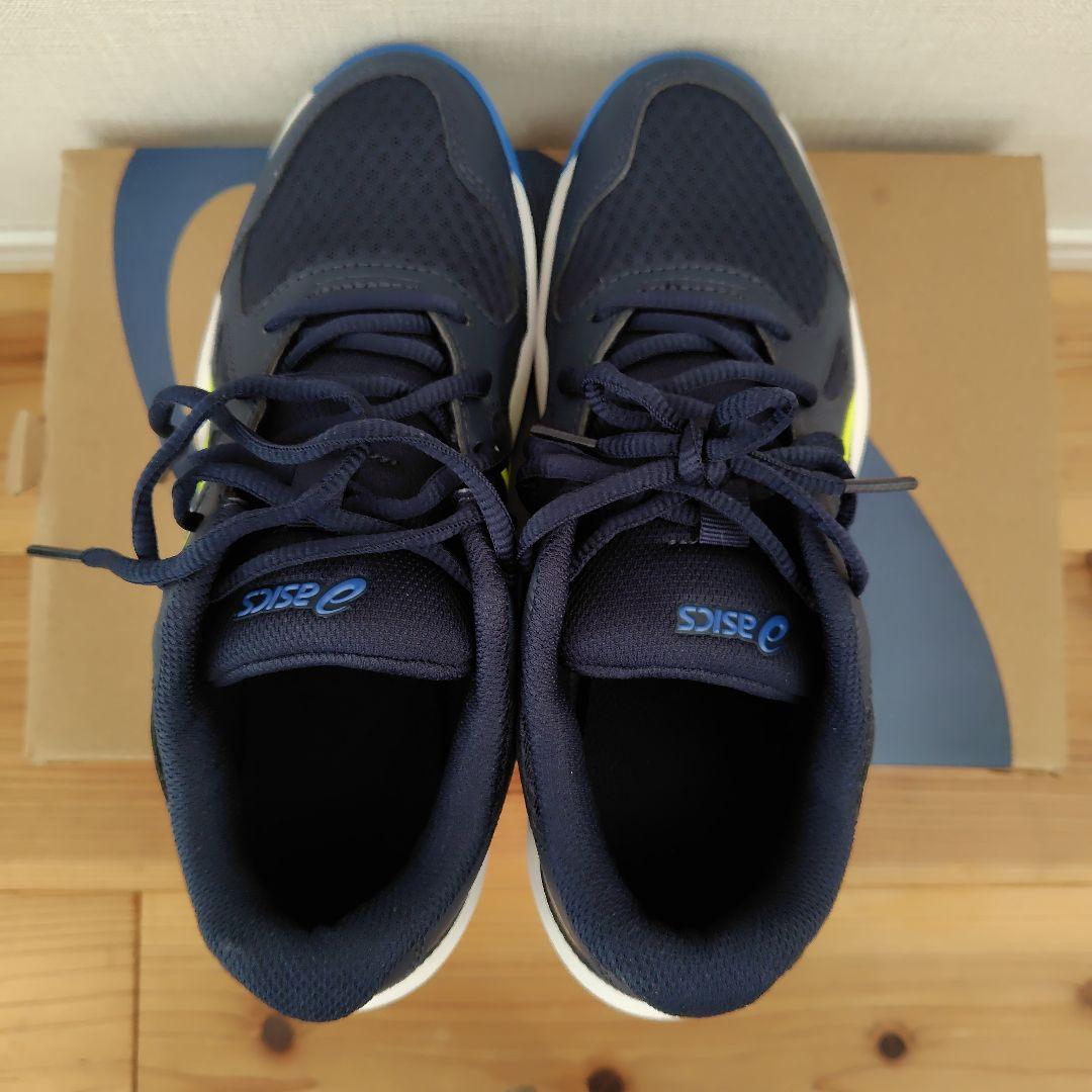 【新品＊未使用＊箱つき】ASICS ネイビー バレーボールシューズ２４cm