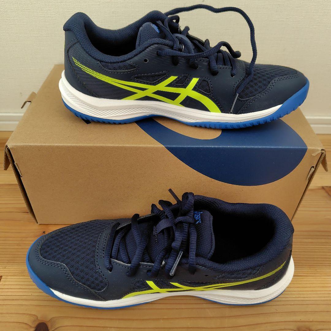 【新品＊未使用＊箱つき】ASICS ネイビー バレーボールシューズ２４cm