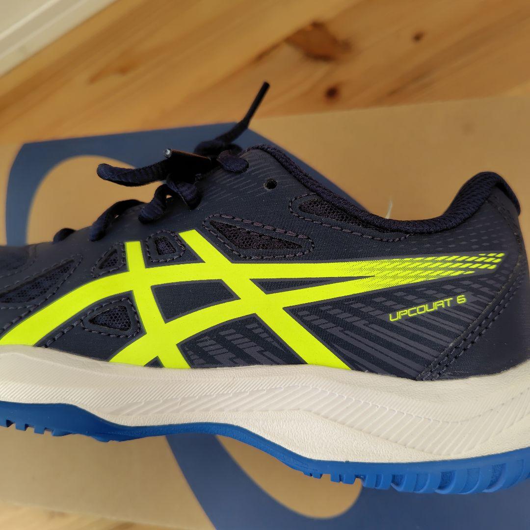 【新品＊未使用＊箱つき】ASICS ネイビー バレーボールシューズ２４cm
