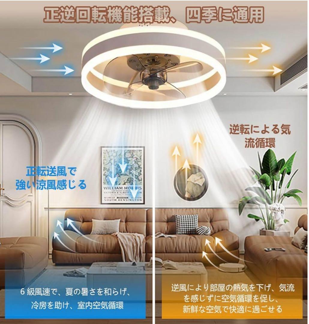 ◆新品◆　シーリングファンライト 6段階風量調整 正逆回転機能 PSE認証済み