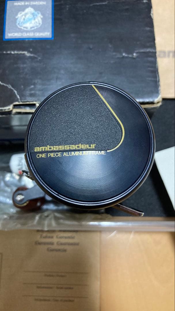 アブ　Black Max 1600C アブ　ハンドルウッドカスタム　未使用