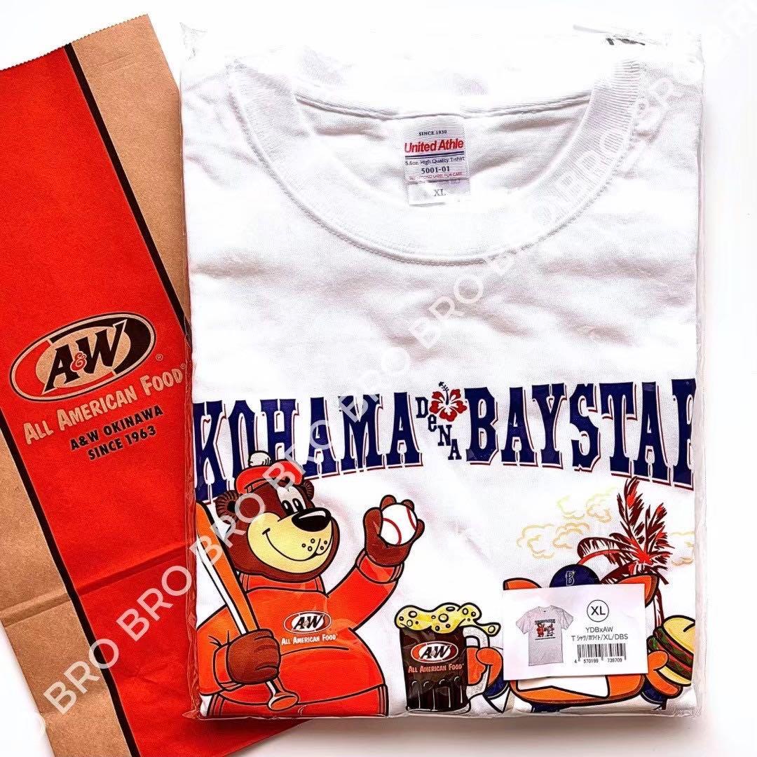 新品未開封 A＆W 横浜 DeNA ベイスターズ Tシャツ 限定 ホワイト XL