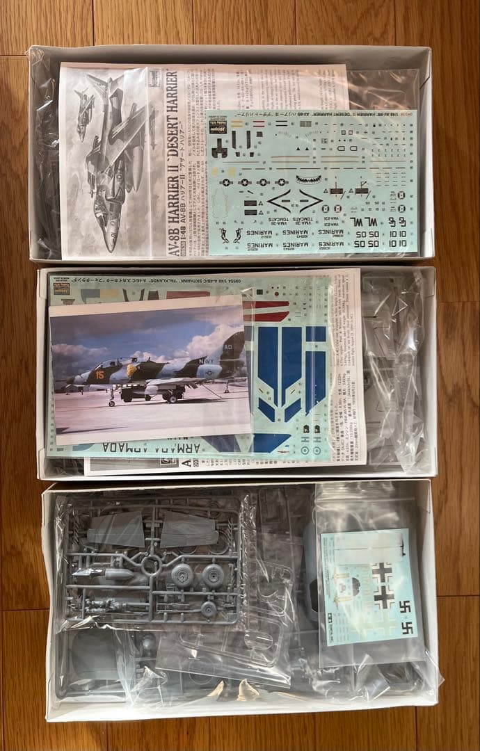 ハセガワ　タミヤ　HARRIER SKYHAWK DORNIER プラモデル