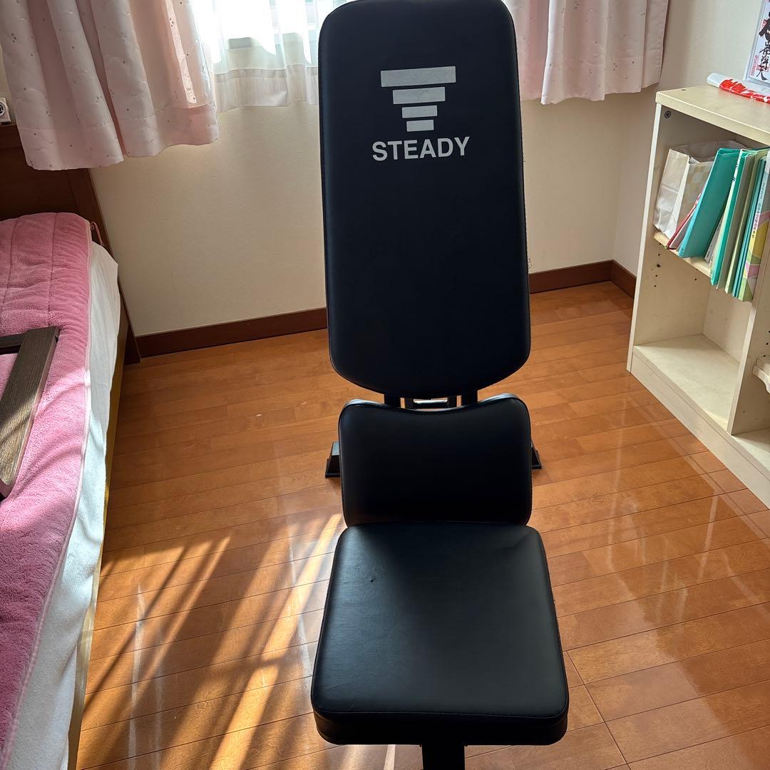 STEADY 可変式ダンベルとトレーニングベンチセット