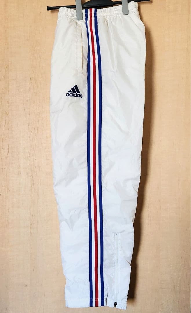 アディダス ウォーマーパンツ Ｌ 美品 サッカー フランス代表・マリノス カラー
