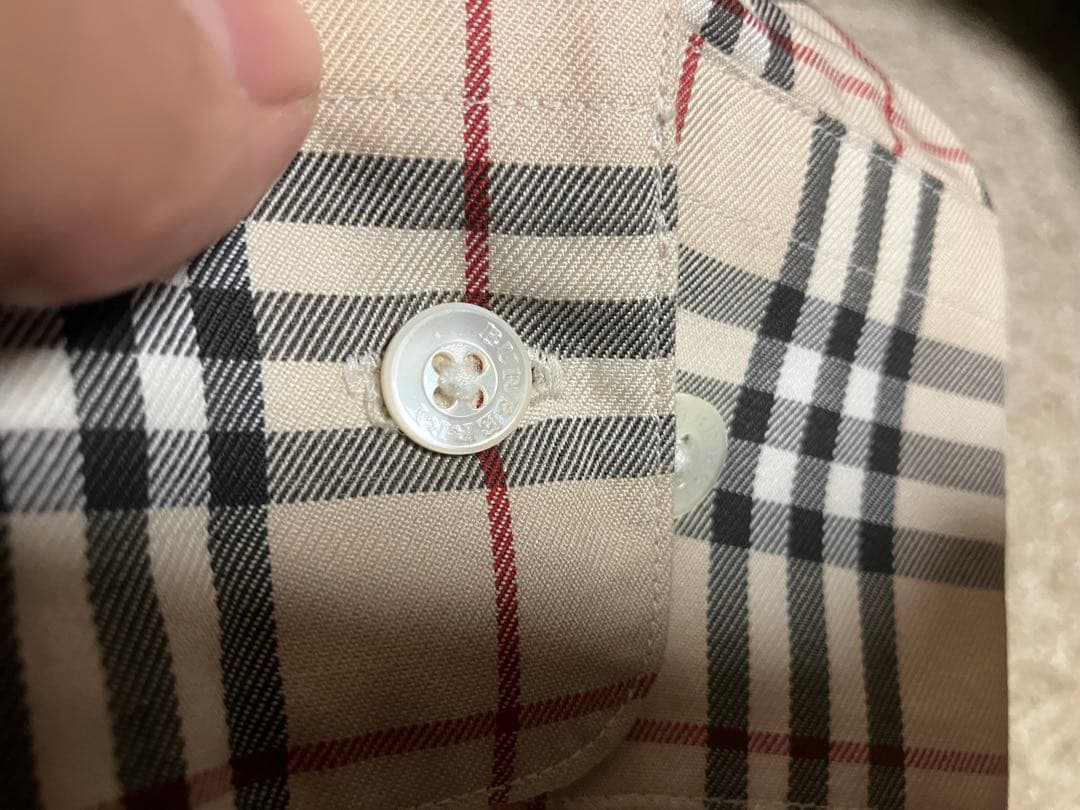 定番大人気柄☆バーバリーゴルフ BURBERRY GOLFノバチェック長袖シャツ