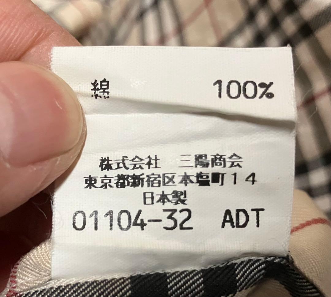 定番大人気柄☆バーバリーゴルフ BURBERRY GOLFノバチェック長袖シャツ