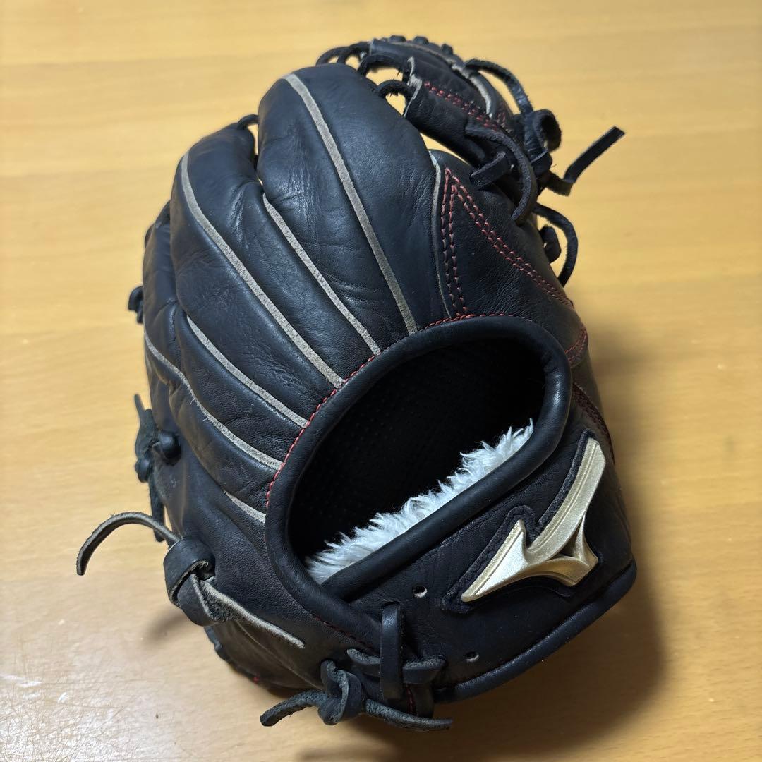 少年軟式用 Mizuno 黒 グローブ 右投げ用