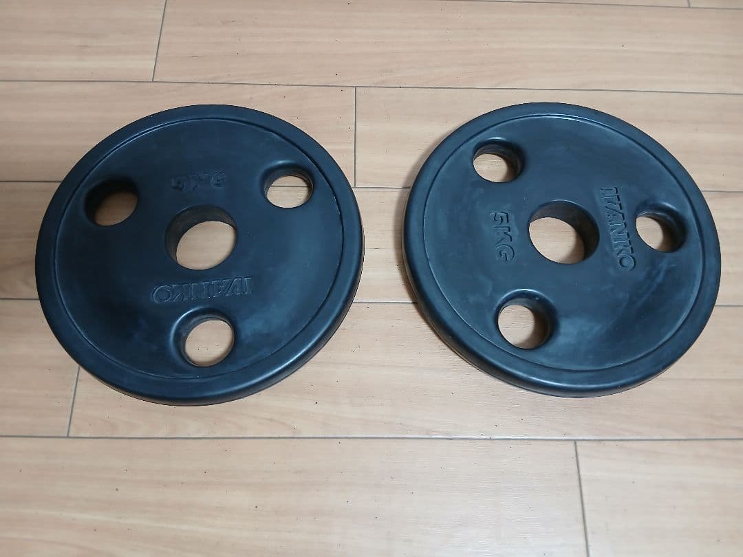 IVANKO イヴァンコ 径50mmオリンピックラバープレート 5kg×2枚