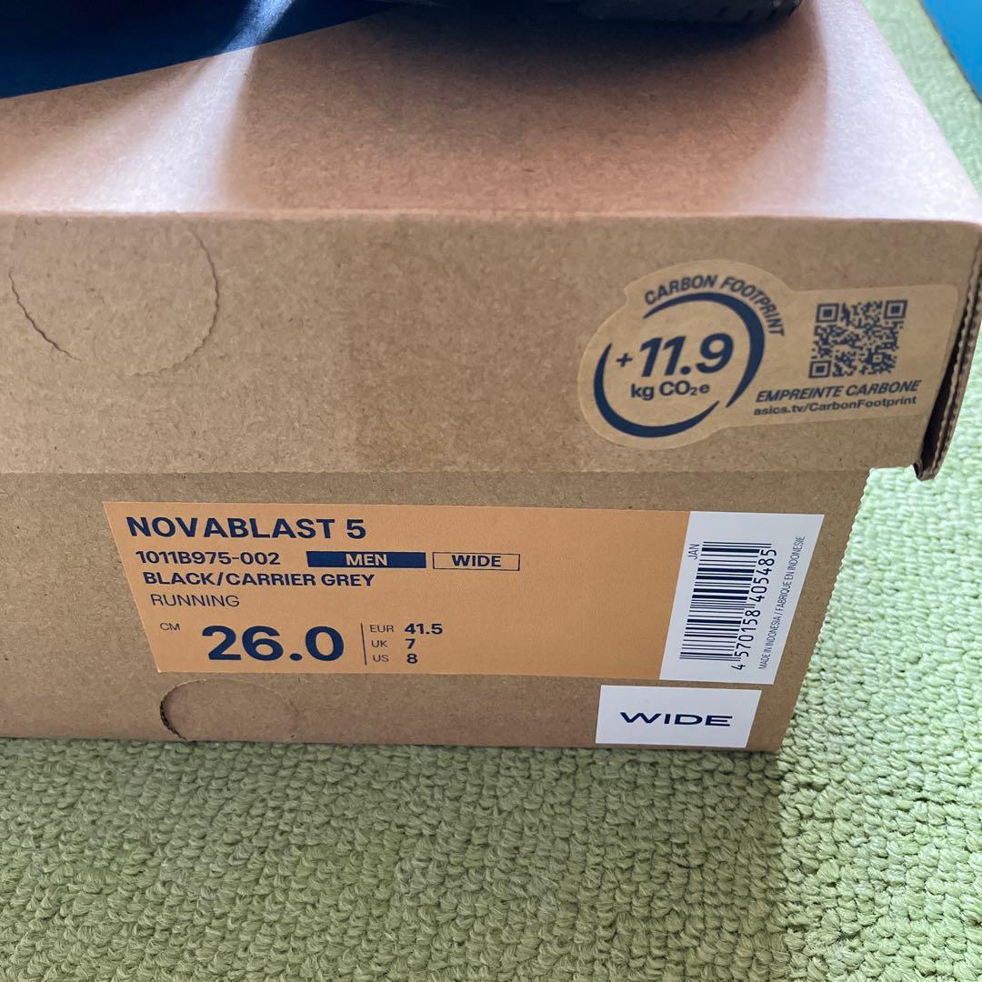 ASICS NOVABLAST5 WIDE MEN ブラック
