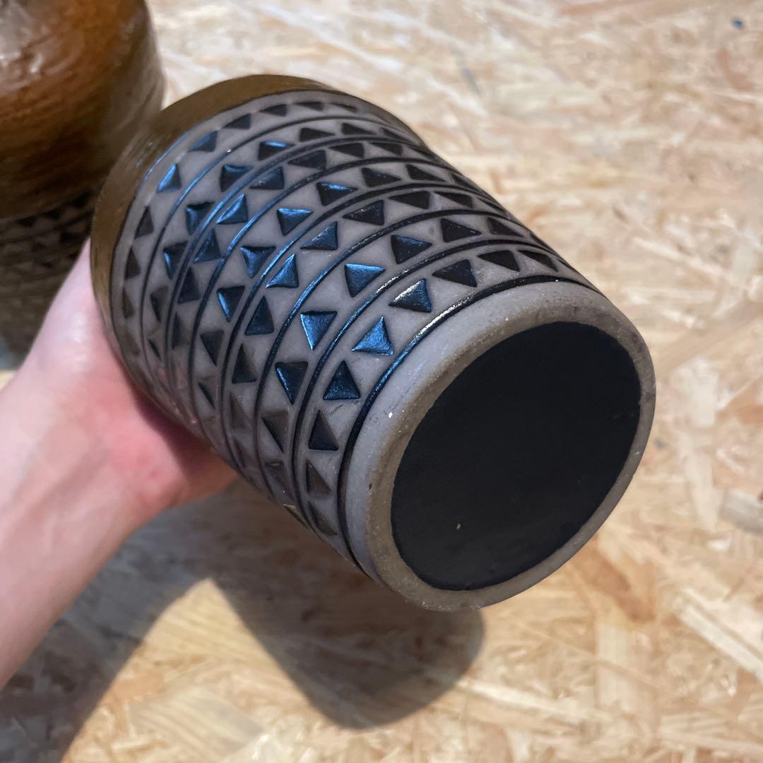 upsala ekeby 花瓶　大小セット　陶器　スウェーデン