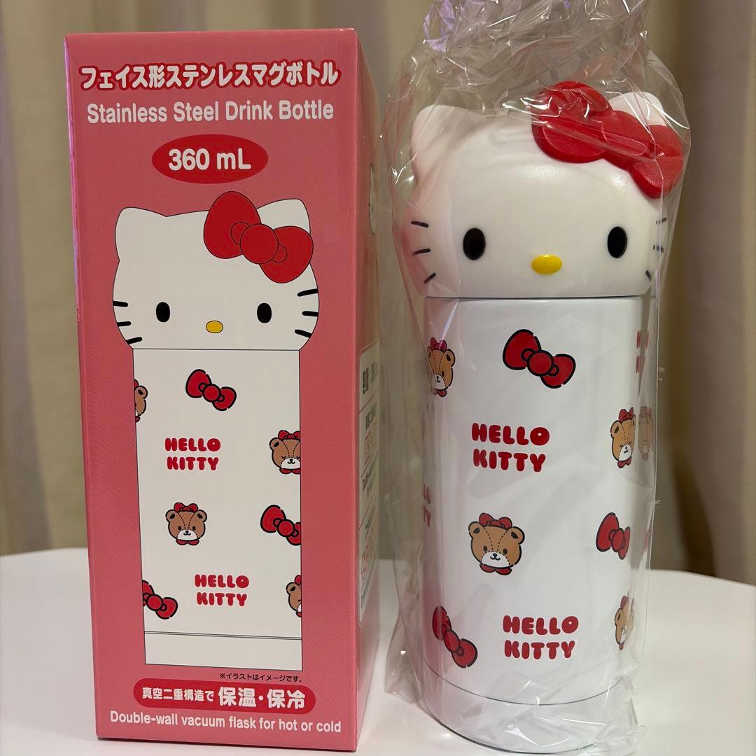 サンリオ　ハローキティ フェイス形ステンレスマグボトル360ml 新品未使用品