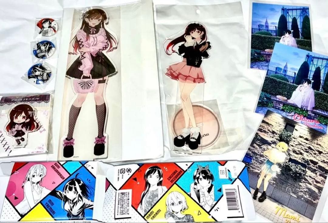 彼女、お借りします アクスタ&ポストカード&缶マグネットセット