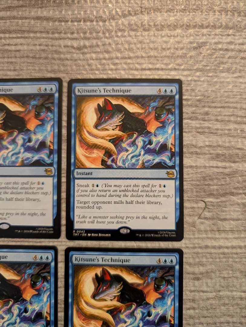 Mtg　キツネの奥義/Kitsune's Technique　英語　４枚セット