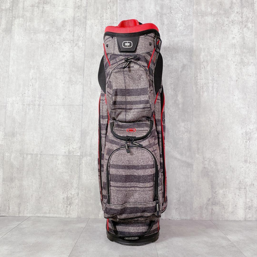 T527 OGIO オジオ ゴルフ キャディバッグ GIZA 10.5型 グレー