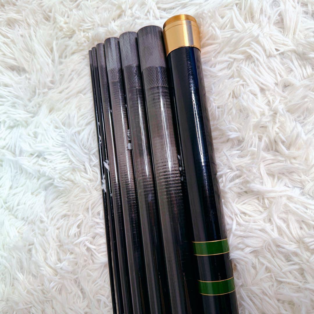 宇崎日新 PURE ECONO 鮎コロガシ 24尺 7本継 カーボン 7.2m