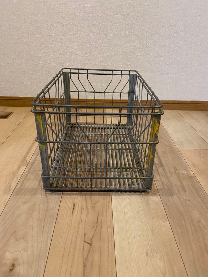 バーベキュー・調理用品 Vtg wire l milk crate
