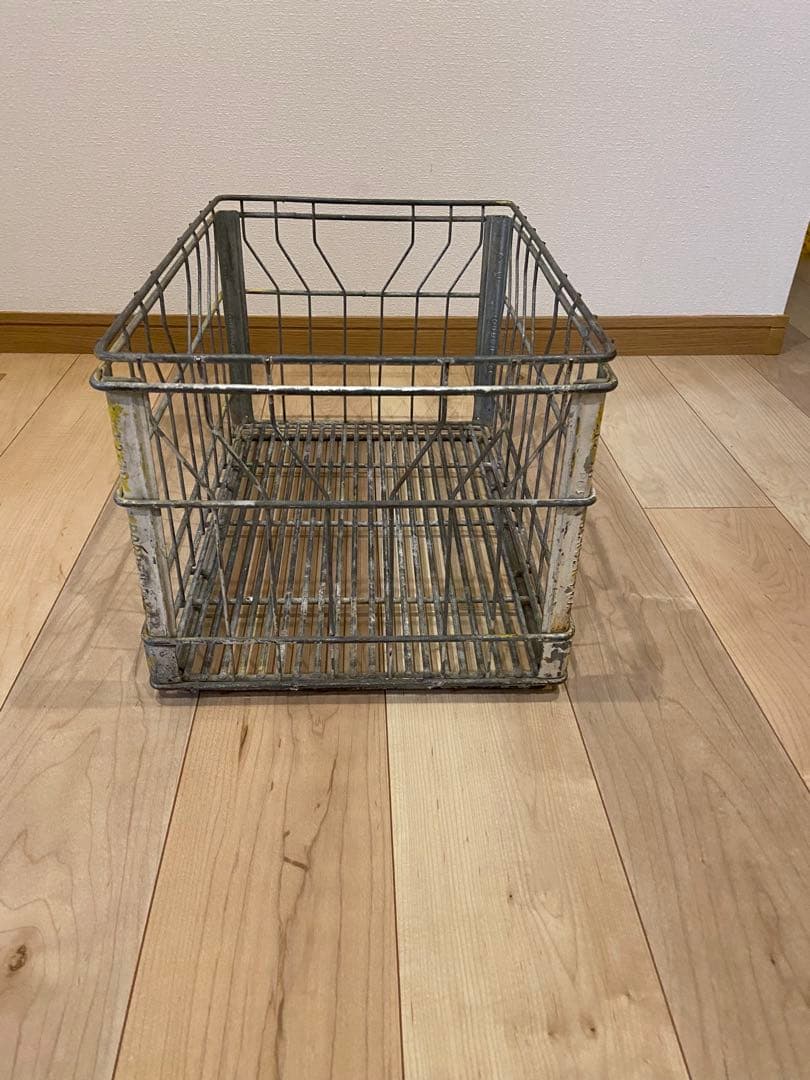 バーベキュー・調理用品 Vtg wire l milk crate
