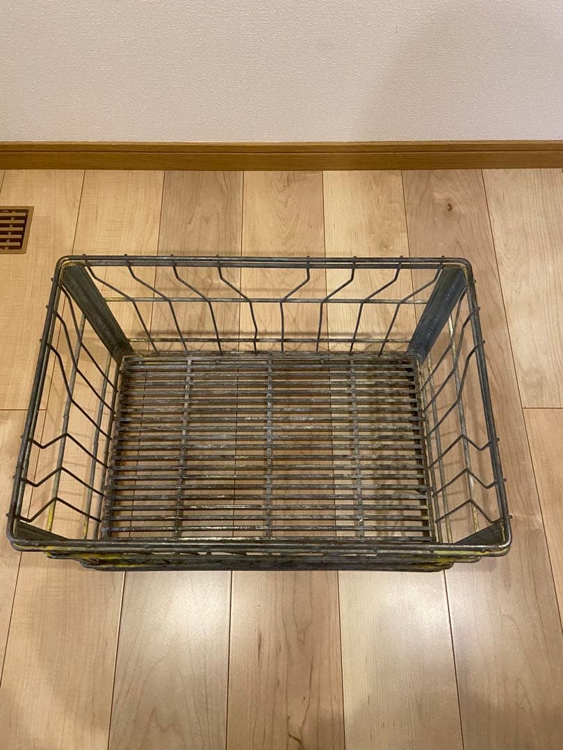 バーベキュー・調理用品 Vtg wire l milk crate