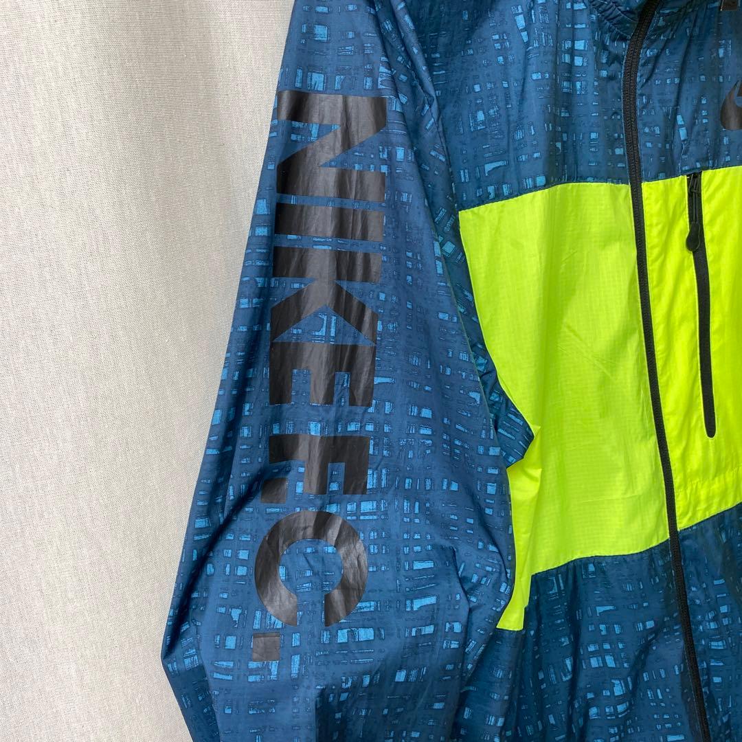★送料無料 NIKE FCトレーニング ピステパーカー 紺黄色 XL 中古美品★