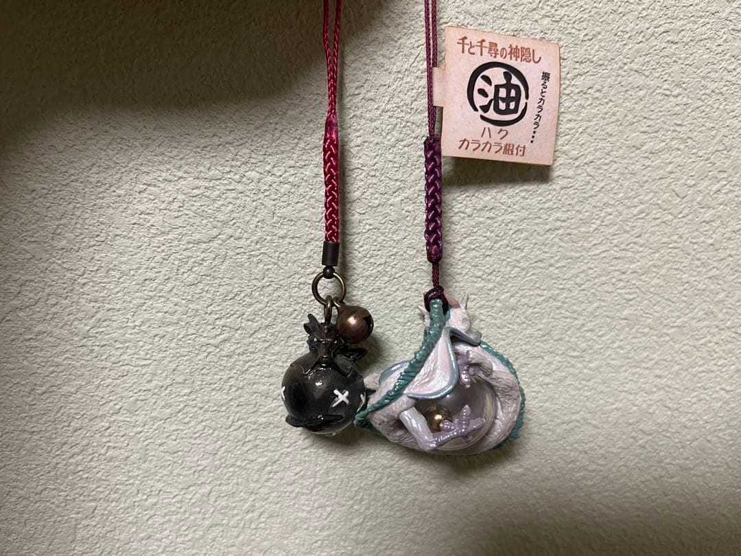 千と千尋の神隠し　ハク　根付け　　2種　ストラップ　キーホルダー　ジブリ