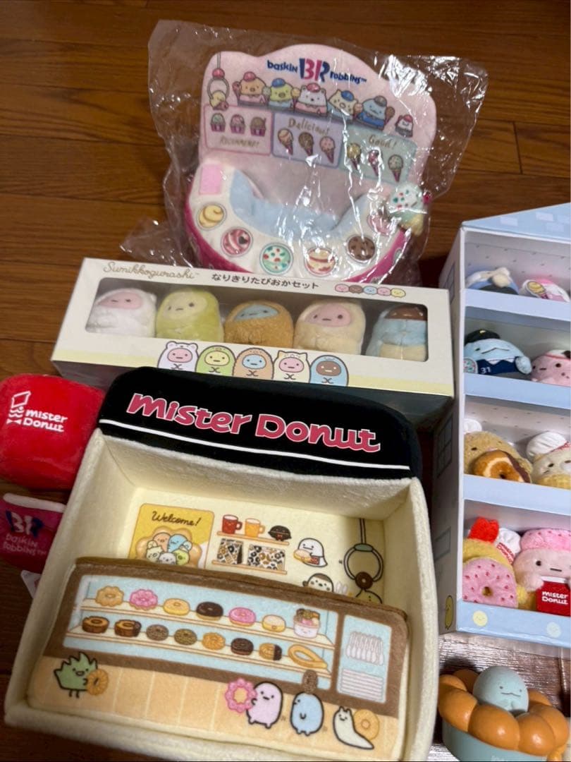 すみっこぐらしてのりぬいぐるみ　コレクション　ミスド31コラボ