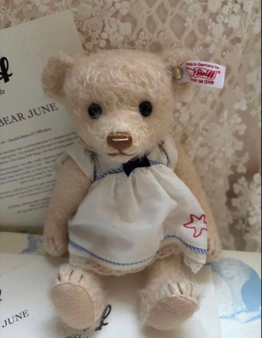☆シュタイフぬいぐるみ　サマードレス　Steiff JUNE ワンピース