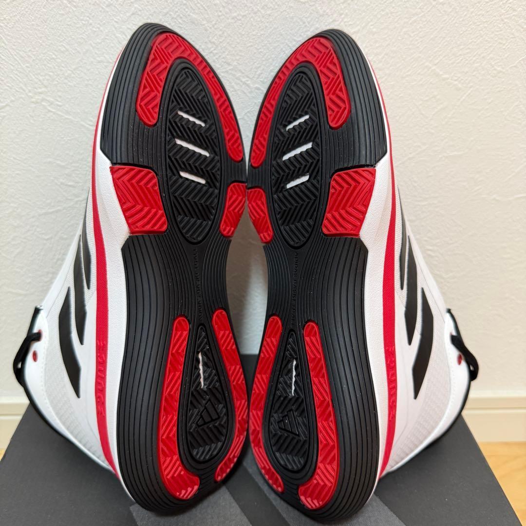 adidas バッシュ　バウンス レジェンズ　バスケ　白　黒赤　26.5cm新品