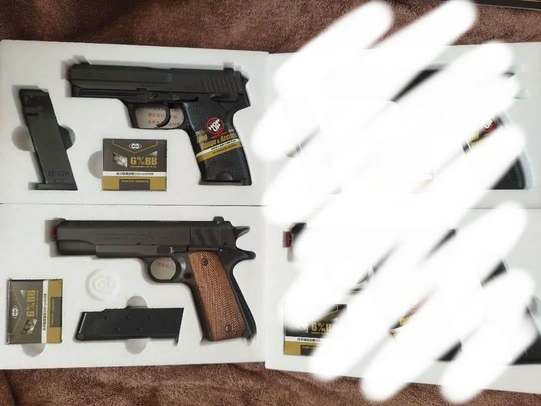 東京マルイ　コッキング式　エアーソフトガンセット＆おまけセット 　美中古あり