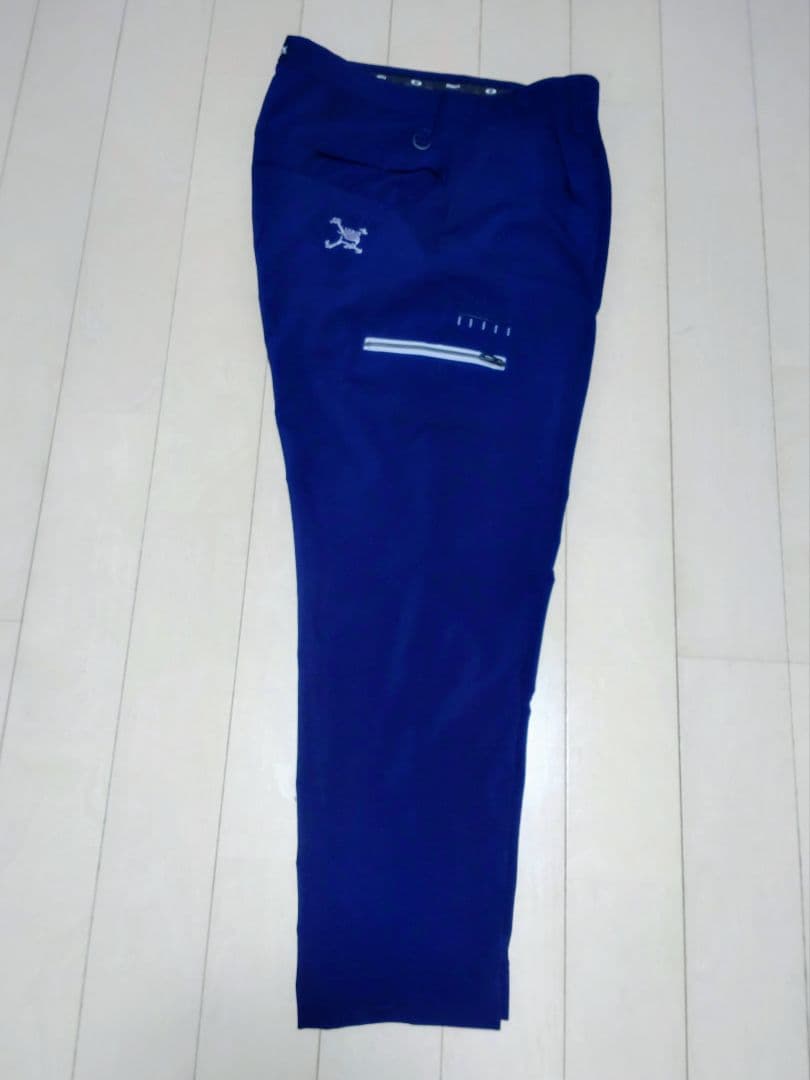 オークリー ゴルフパンツ ネイビー JPN33 ストレッチ　春秋向け