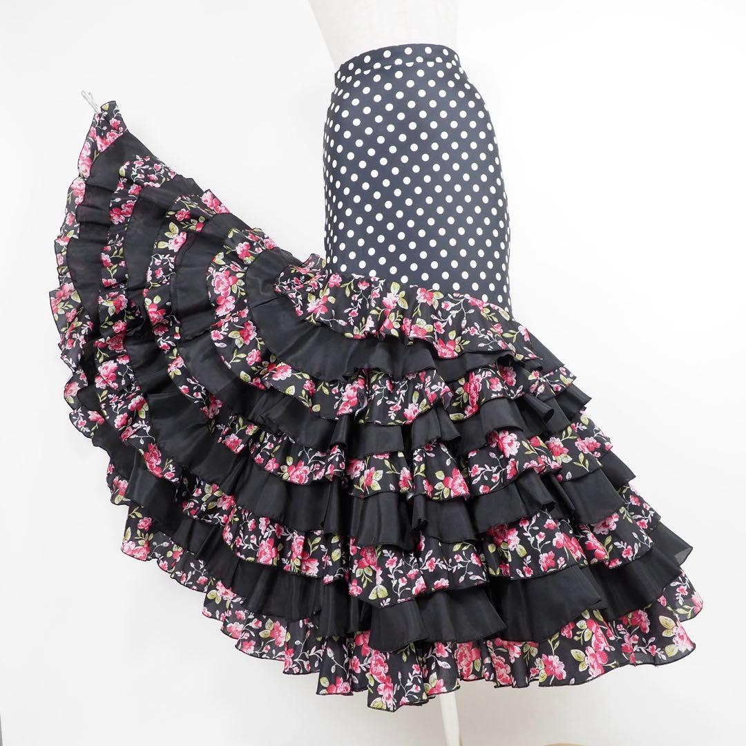 フラメンコ　ファルダ　新品　Leirena レッスンファルダ　フラメンコ衣装