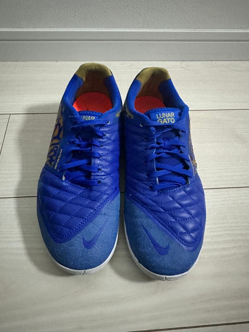 Nike Lunar Gato フットサルシューズ 青/オレンジ