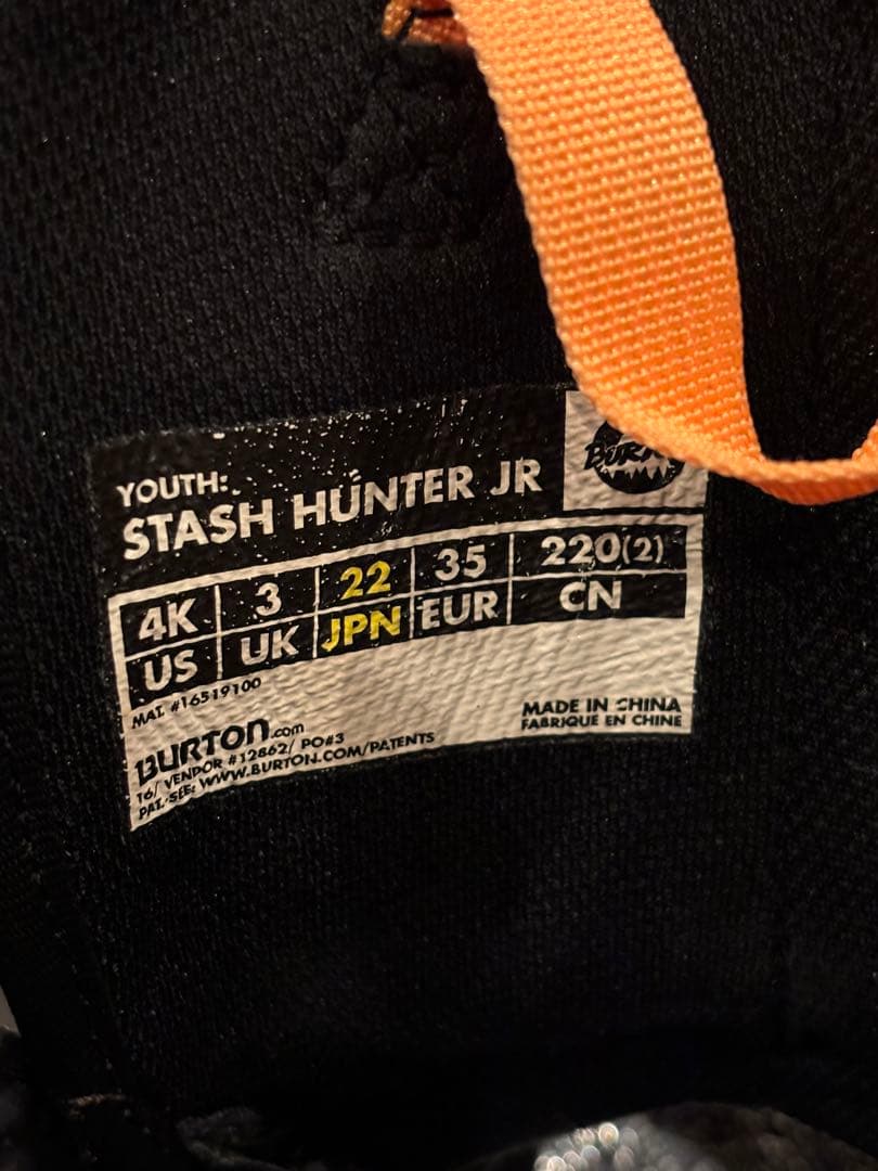 BURTON スノーボード ブーツ 22cm STASH HUNTER JR
