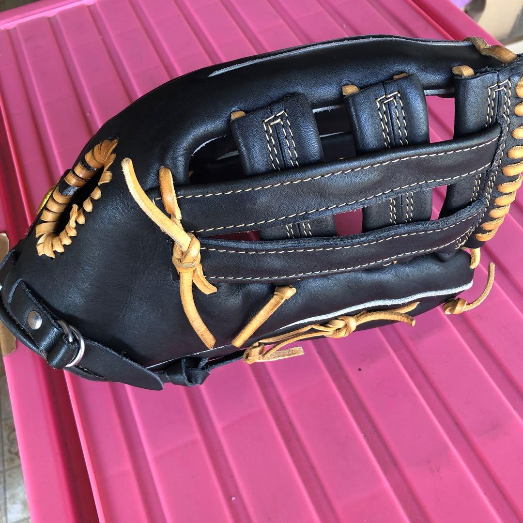 VictoryHeart軟式野球用グローブブラック　オーダーメイド