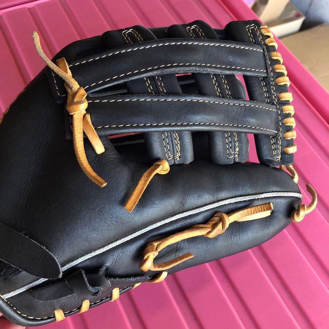 VictoryHeart軟式野球用グローブブラック　オーダーメイド