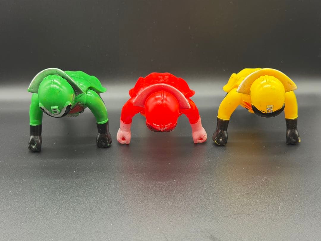 当時物 ポピー ゴレンジャー ソフビ 3体セット アカ キ ミド 昭和　 希少