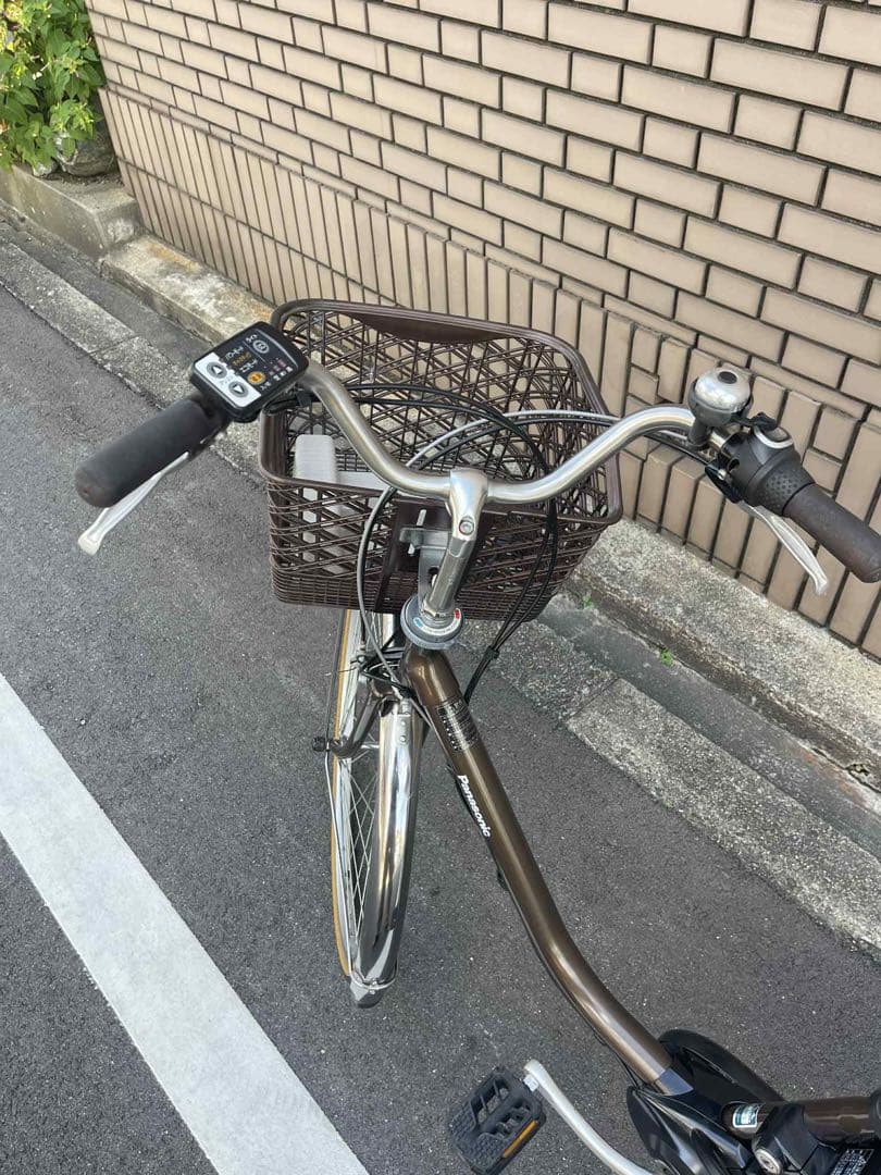 ブラウン PANASONIC 電動アシスト自転車