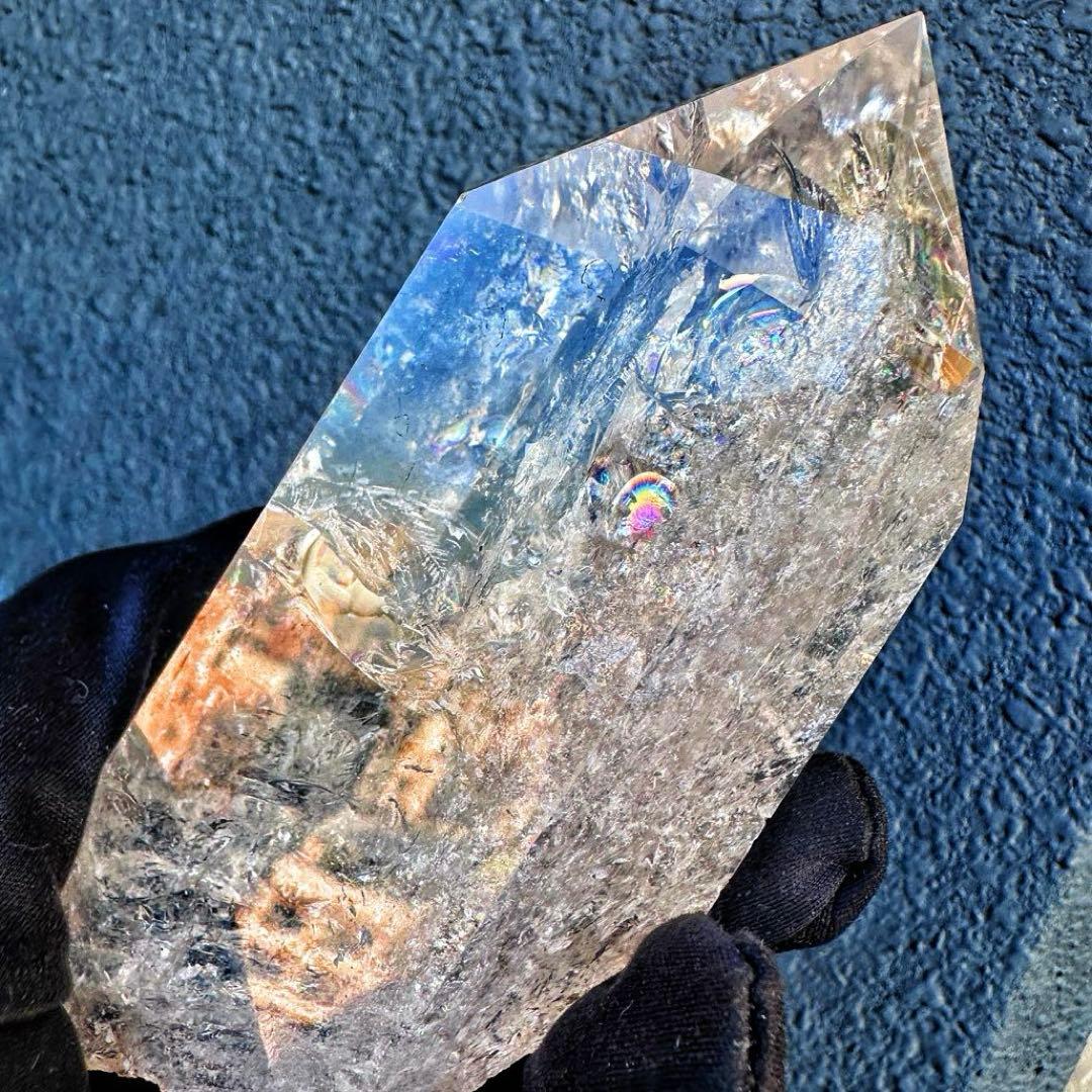 高品質❗️浄化 超強いパワーアゼツライト☆レインボーヒマラヤクラスターA1568