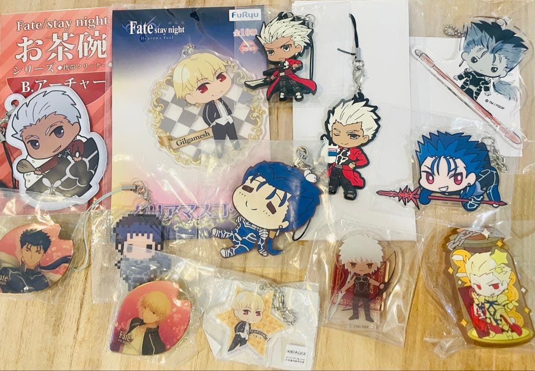 15点　マルイコラボ　ぬいぐるみ　クー・フーリン　エミヤ　ギルガメッシュ