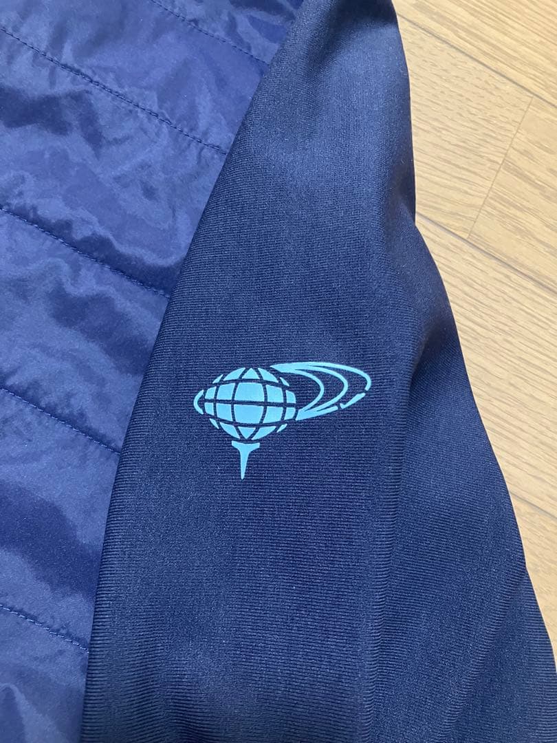 BEAMS GOLF フード付きダウンジャケット ネイビー