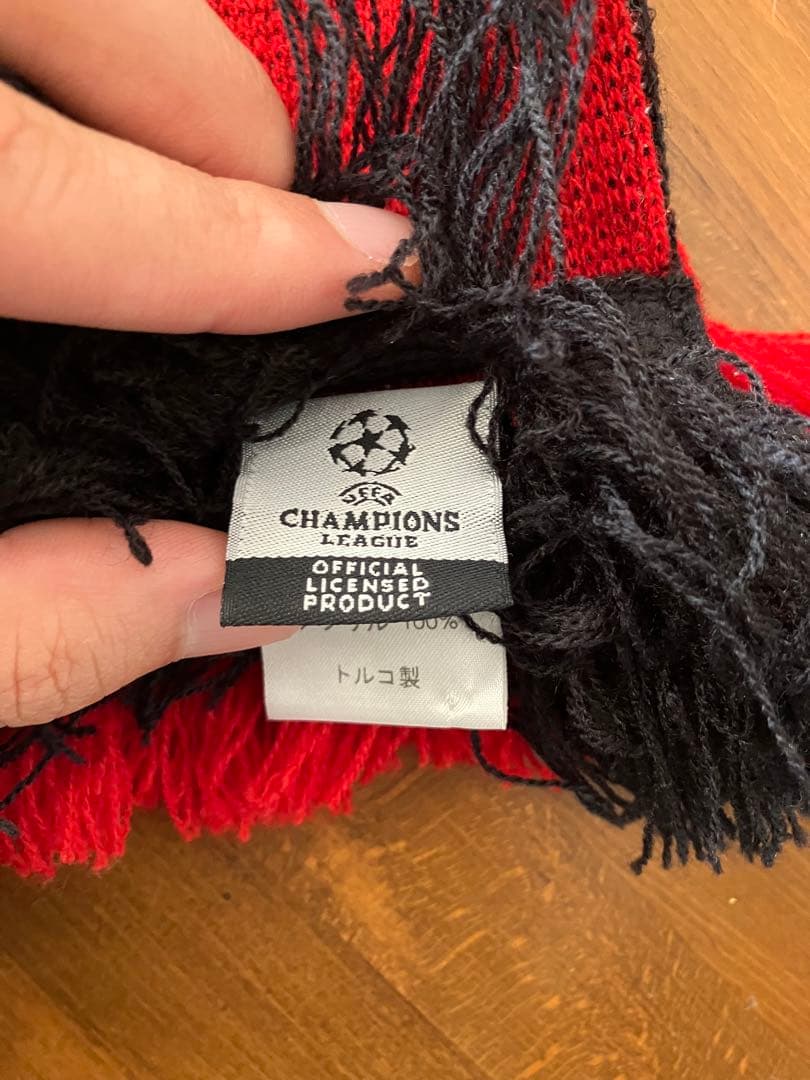 超激レア【ACミラン】UEFAチャンピオンズリーグ　タオルマフラー