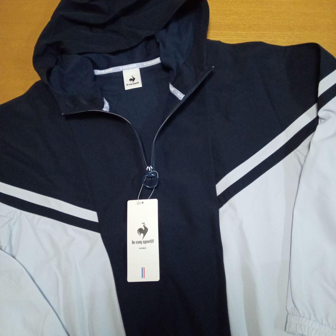le coq sportif ウィンドブレーカー ネイビー/ライトパープル M