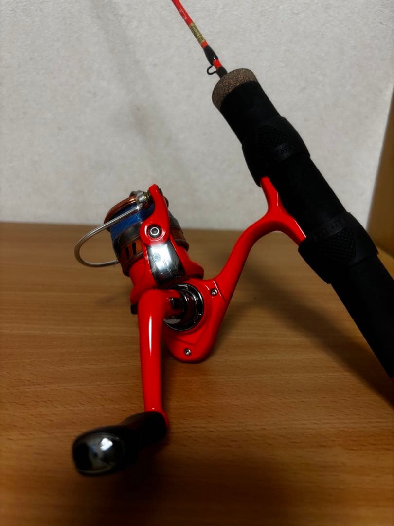 オレンジエギングロッド スピニングリールセット