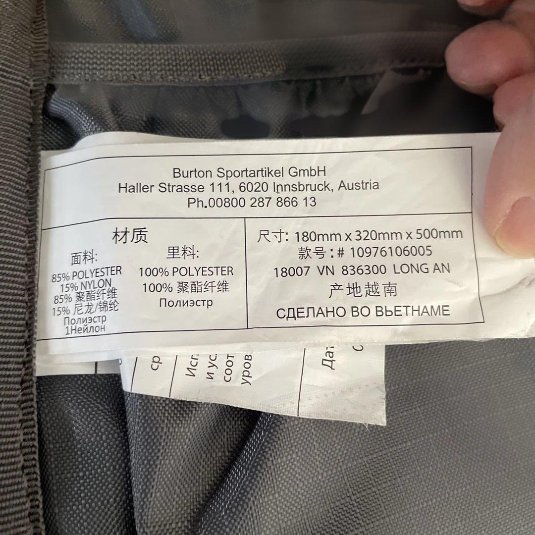 [ak] BURTON スノーボード バッグ 黒