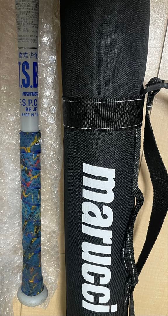 新品バットケース付き！！青ワニmarucciワニクラッシャー80cm良美品！